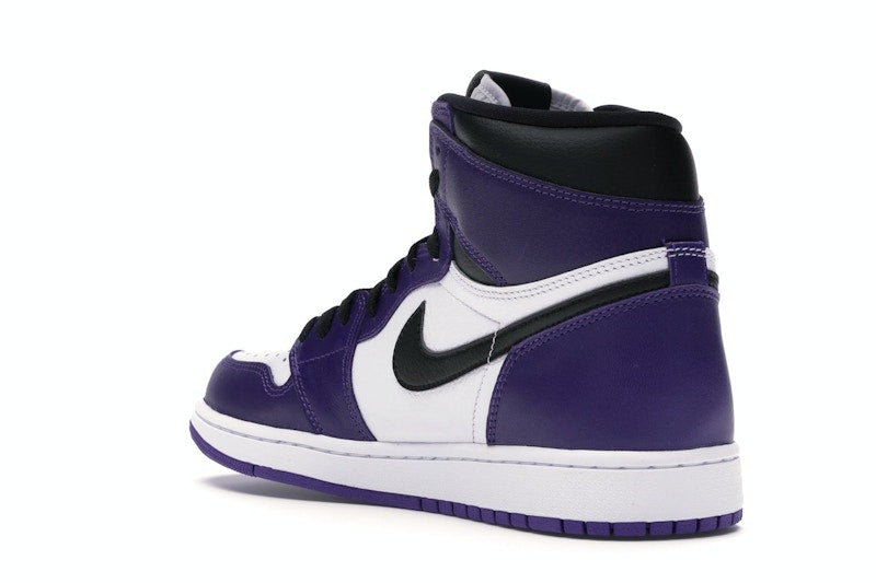 Air Jordan 1 Retro High Court Purple White, vista a 360 gradi 24 di 36