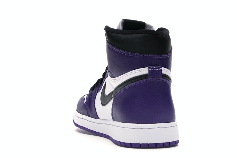 Air Jordan 1 Retro High Court Purple White, vista a 360 gradi 26 di 36
