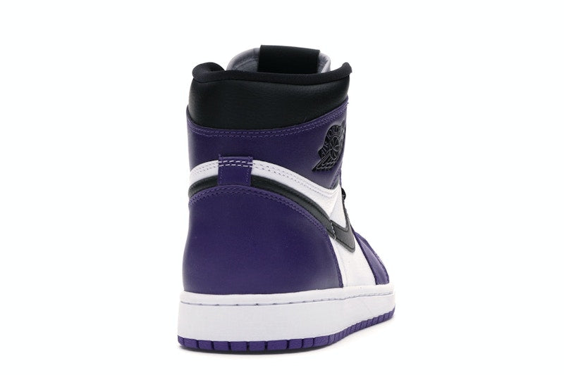 Air Jordan 1 Retro High Court Purple White, vista a 360 gradi 29 di 36