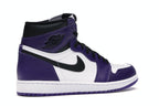 Air Jordan 1 Retro High Court Purple White, vista a 360 gradi 34 di 36