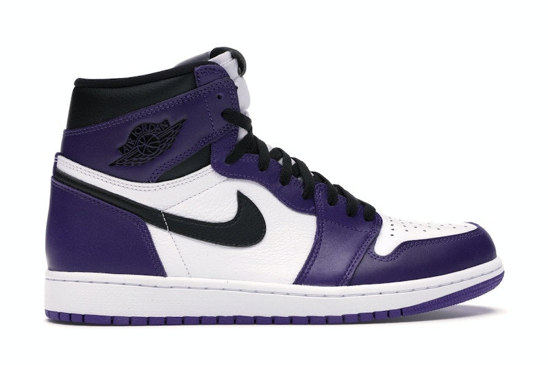 Air Jordan 1 Retro High Court Purple White, vista a 360 gradi 36 di 36