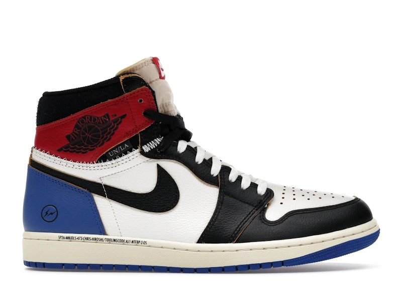 Air Jordan 1 Retro High OG SP Fragment X Union La Varsity Red Sport Royal, vista a 360 gradi 1 di 36