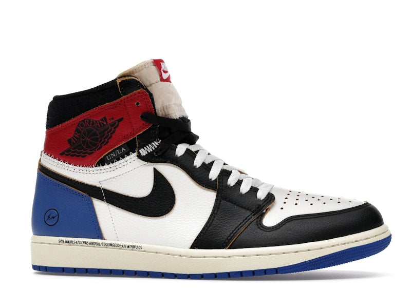 Air Jordan 1 Retro High OG SP Fragment X Union La Varsity Red Sport Royal, vista a 360 gradi 2 di 36