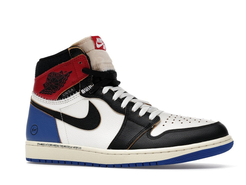 Air Jordan 1 Retro High OG SP Fragment X Union La Varsity Red Sport Royal, vista a 360 gradi 3 di 36