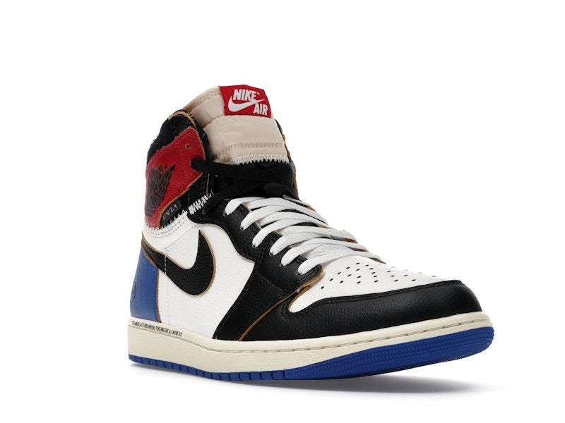 Air Jordan 1 Retro High OG SP Fragment X Union La Varsity Red Sport Royal, vista a 360 gradi 6 di 36