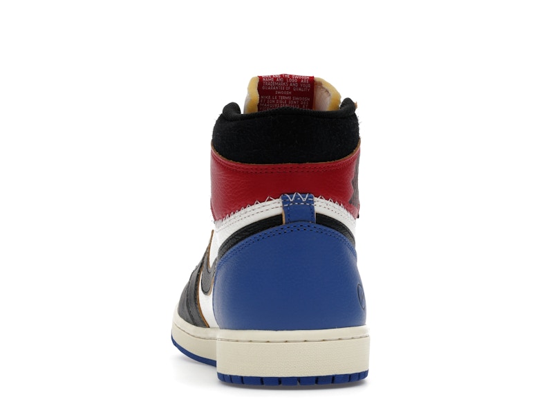 Air Jordan 1 Retro High OG SP Fragment X Union La Varsity Red Sport Royal, vista a 360 gradi 27 di 36