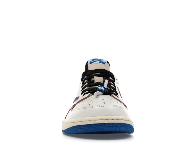 Air Jordan 1 Retro Low OG SP Fragment x Travis Scott Sail Military Blue