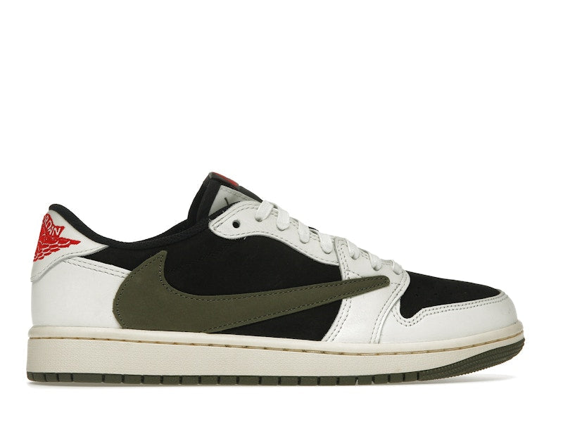 Air Jordan 1 Retro Low OG SP Travis Scott Olive (W), vista a 360 gradi 36 di 36