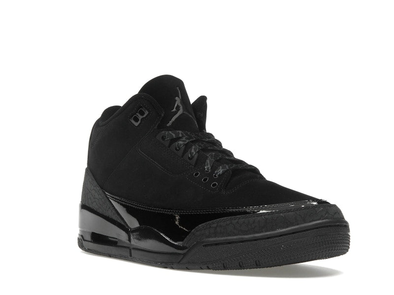Air Jordan 3 Retro Black Cat (2025), vista a 360 gradi 6 di 36
