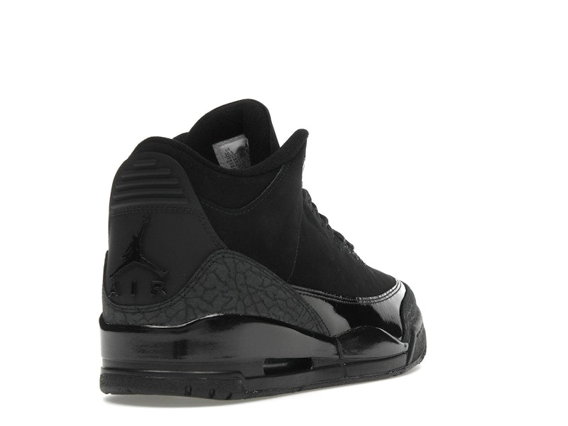 Air Jordan 3 Retro Black Cat (2025), vista a 360 gradi 31 di 36