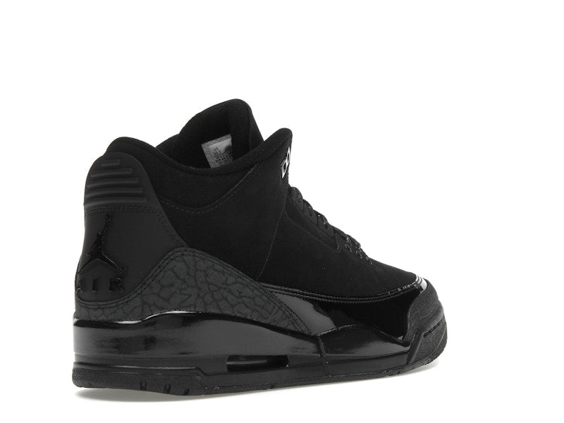 Air Jordan 3 Retro Black Cat (2025), vista a 360 gradi 32 di 36