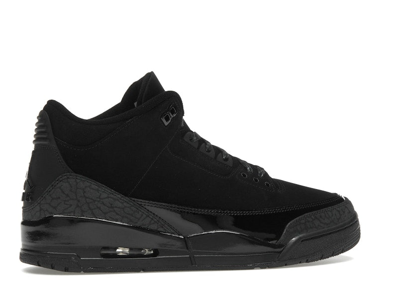 Air Jordan 3 Retro Black Cat (2025), vista a 360 gradi 34 di 36