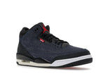 Air Jordan 3 Retro Levi's Indigo, vista a 360 gradi 5 di 36