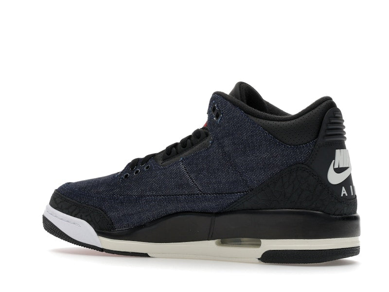 Air Jordan 3 Retro Levi's Indigo, vista a 360 gradi 22 di 36