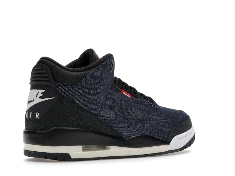 Air Jordan 3 Retro Levi's Indigo, vista a 360 gradi 33 di 36