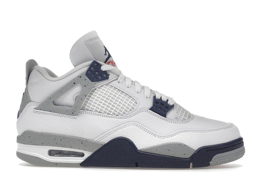 Air Jordan 4 Retro White Midnight Navy, vista a 360 gradi 2 di 36