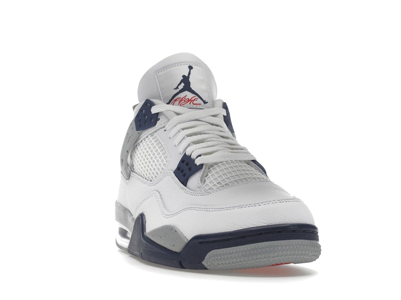 Air Jordan 4 Retro White Midnight Navy, vista a 360 gradi 8 di 36