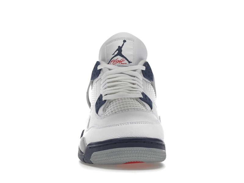 Air Jordan 4 Retro White Midnight Navy, vista a 360 gradi 10 di 36