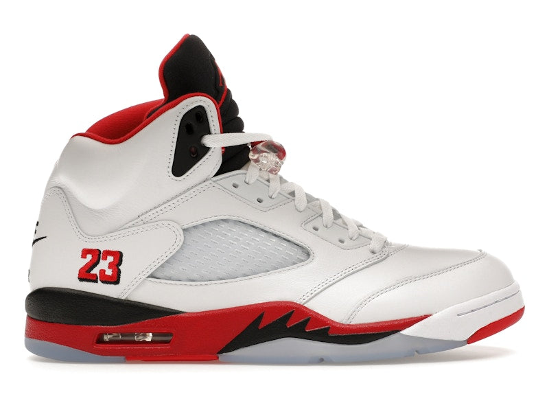 Air Jordan 5 Retro Fire Red Black Tongue (2025), vista a 360 gradi 1 di 36