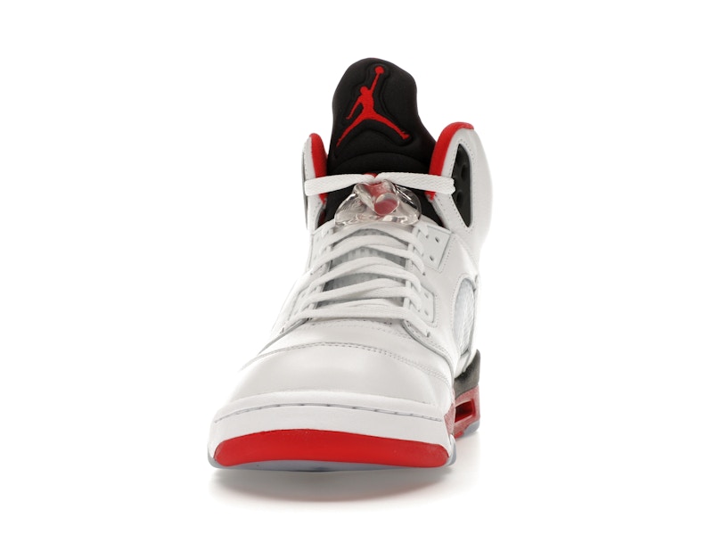Air Jordan 5 Retro Fire Red Black Tongue (2025), vista a 360 gradi 11 di 36