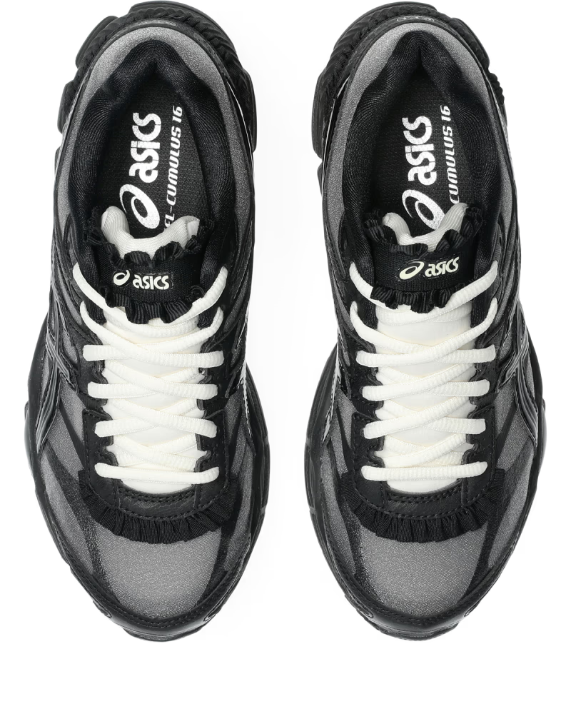 ASICS Gel-Cumulus 16 Griff Black White - vue dessus