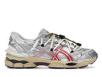 Asics Gel-Cumulus 16 Toga White Red Pure Silver, vista a 360 gradi 1 di 36
