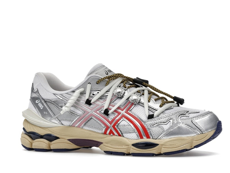 Asics Gel-Cumulus 16 Toga White Red Pure Silver, vista a 360 gradi 3 di 36