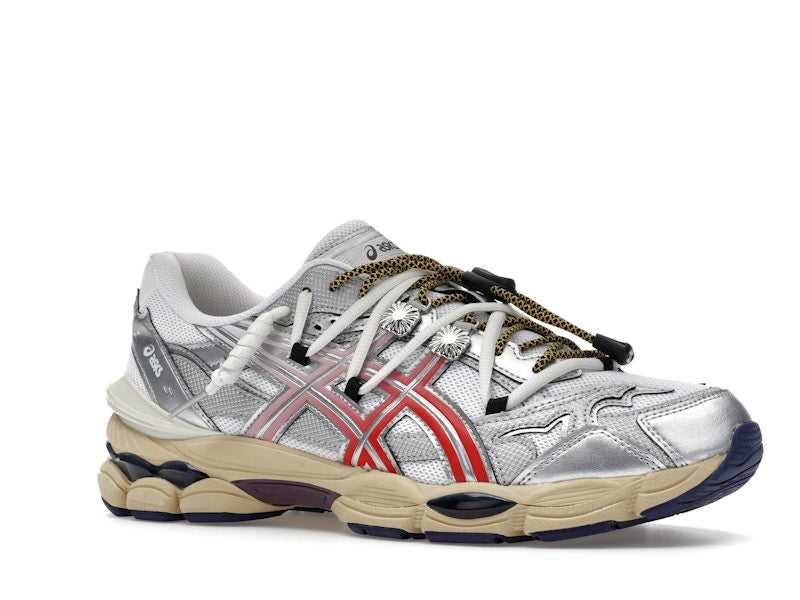 Asics Gel-Cumulus 16 Toga White Red Pure Silver, vista a 360 gradi 4 di 36