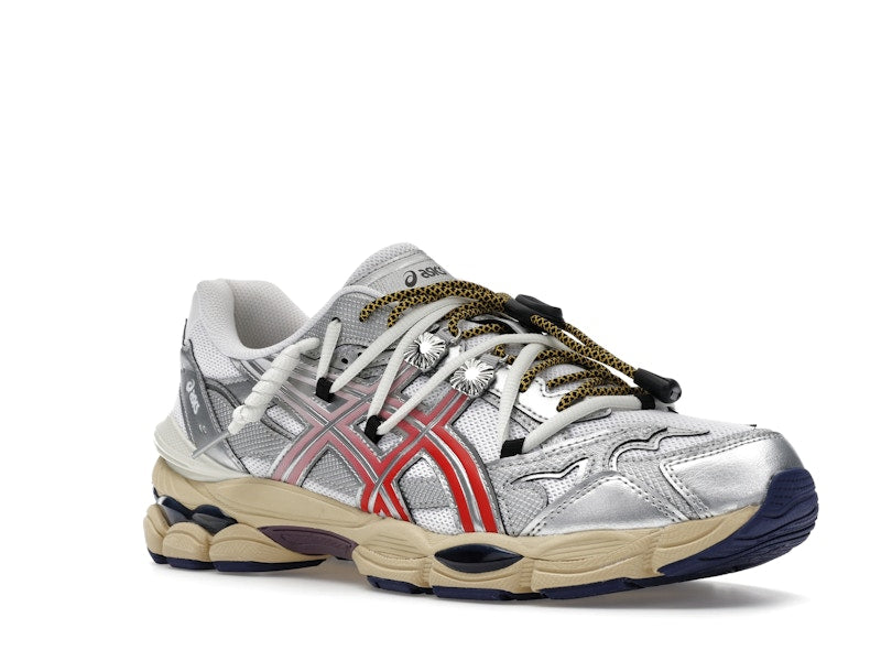 Asics Gel-Cumulus 16 Toga White Red Pure Silver, vista a 360 gradi 5 di 36
