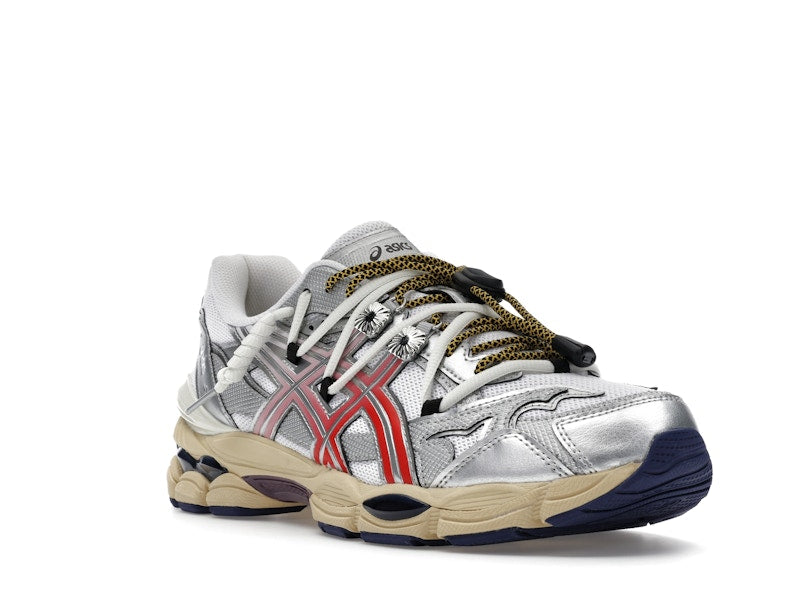 Asics Gel-Cumulus 16 Toga White Red Pure Silver, vista a 360 gradi 6 di 36
