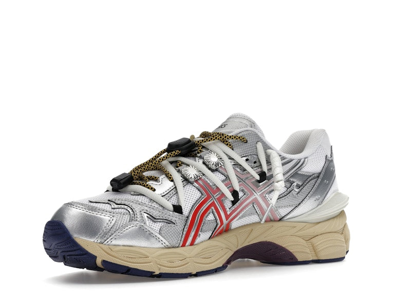 Asics Gel-Cumulus 16 Toga White Red Pure Silver, vista a 360 gradi 15 di 36