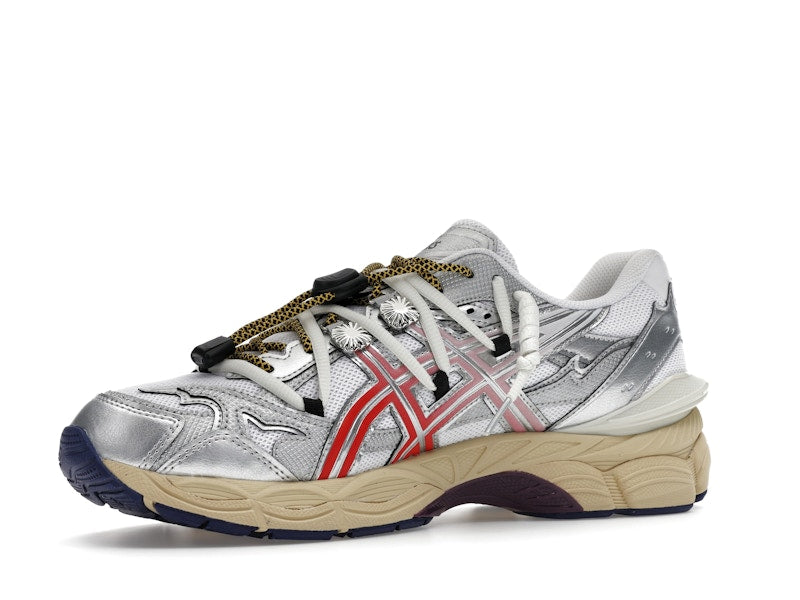 Asics Gel-Cumulus 16 Toga White Red Pure Silver, vista a 360 gradi 16 di 36