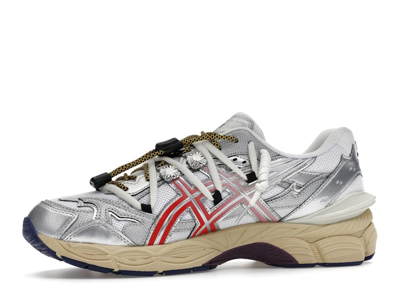 Asics Gel-Cumulus 16 Toga White Red Pure Silver, vista a 360 gradi 17 di 36
