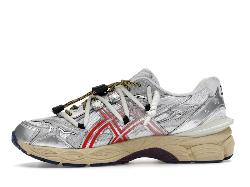 Asics Gel-Cumulus 16 Toga White Red Pure Silver, vista a 360 gradi 18 di 36