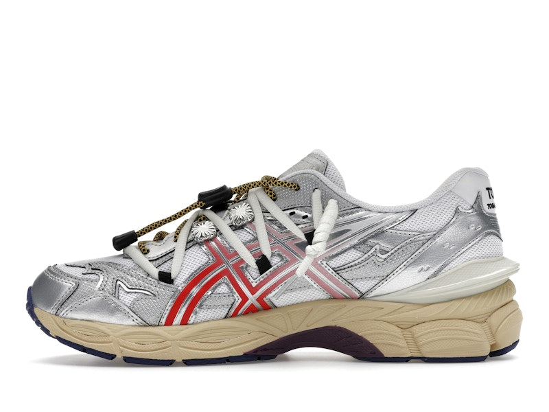 Asics Gel-Cumulus 16 Toga White Red Pure Silver, vista a 360 gradi 19 di 36