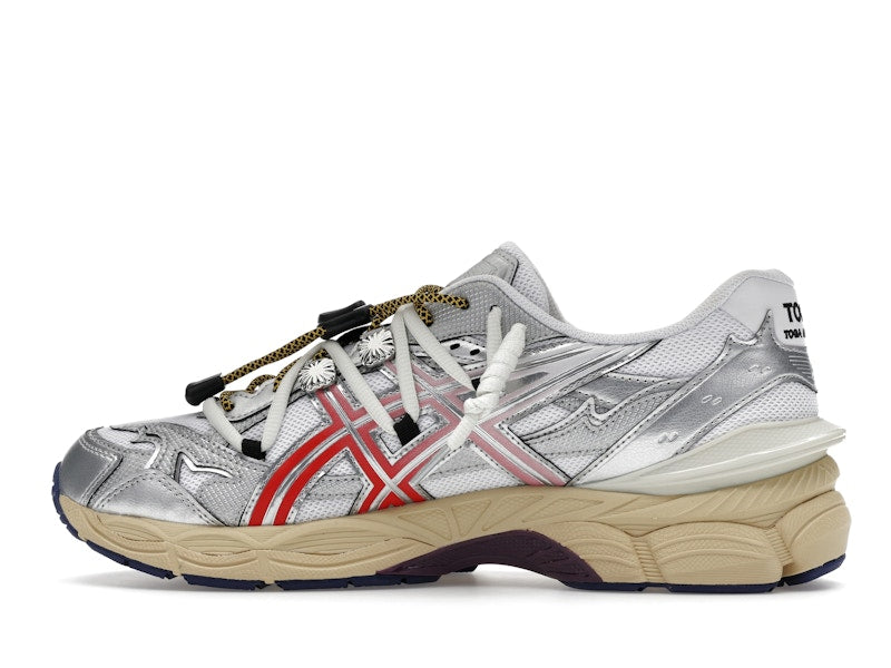 Asics Gel-Cumulus 16 Toga White Red Pure Silver, vista a 360 gradi 20 di 36