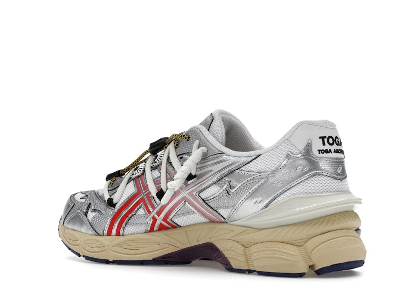 Asics Gel-Cumulus 16 Toga White Red Pure Silver, vista a 360 gradi 23 di 36