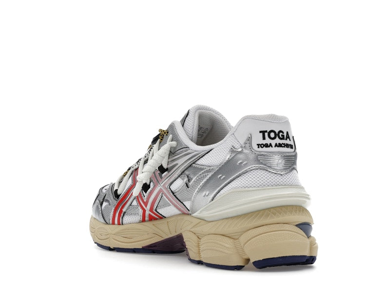Asics Gel-Cumulus 16 Toga White Red Pure Silver, vista a 360 gradi 25 di 36