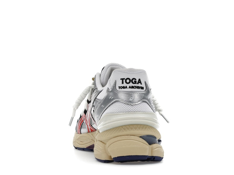 Asics Gel-Cumulus 16 Toga White Red Pure Silver, vista a 360 gradi 27 di 36