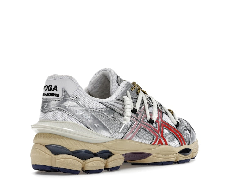 Asics Gel-Cumulus 16 Toga White Red Pure Silver, vista a 360 gradi 32 di 36