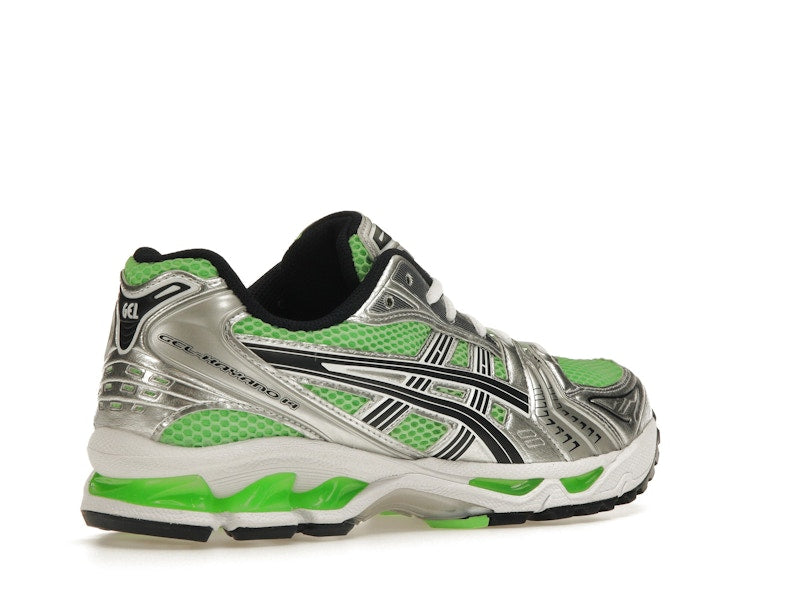 Asics Gel-Kayano 14 Bright Lime Midnight, vista a 360 gradi 33 di 36