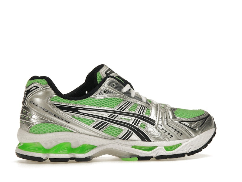 Asics Gel-Kayano 14 Bright Lime Midnight, vista a 360 gradi 35 di 36