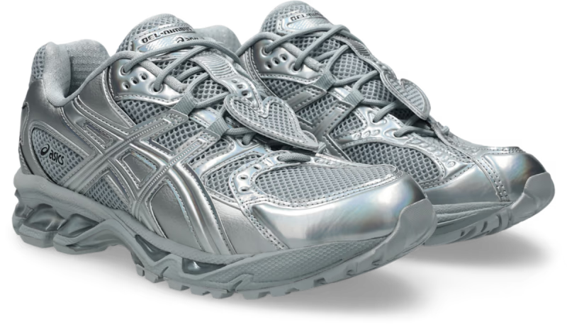 ASICS Gel-Nimbus 10.1 Kimhēkim Pure Silver - vue trois quarts avant