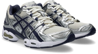 ASICS Gel-Nimbus 9 Oatmeal Indigo Fog - vue trois quarts avant