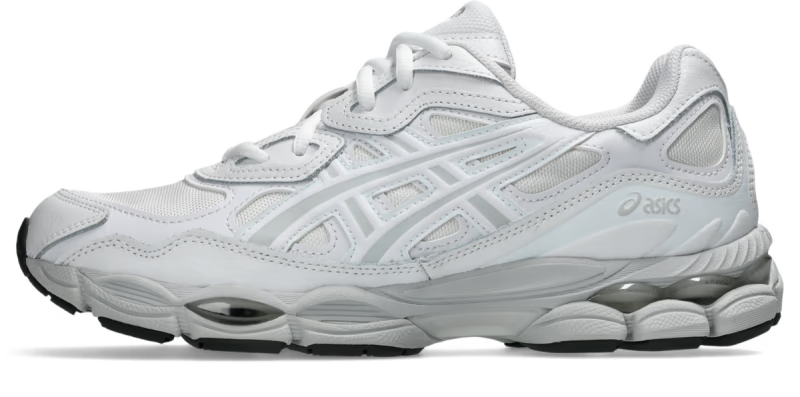 ASICS Gel-NYC White White Glacier Grey - vue profil