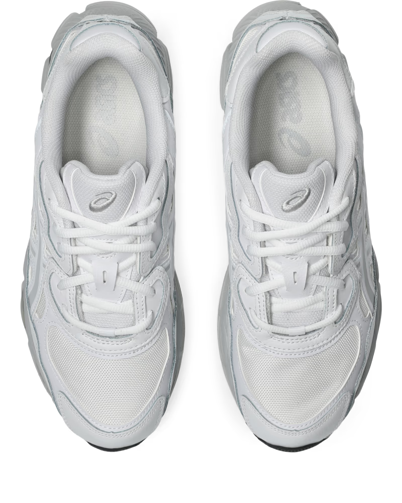 ASICS Gel-NYC White White Glacier Grey - vue dessus