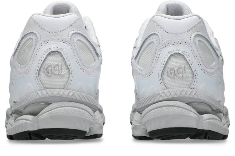 ASICS Gel-NYC White White Glacier Grey - vue arriere