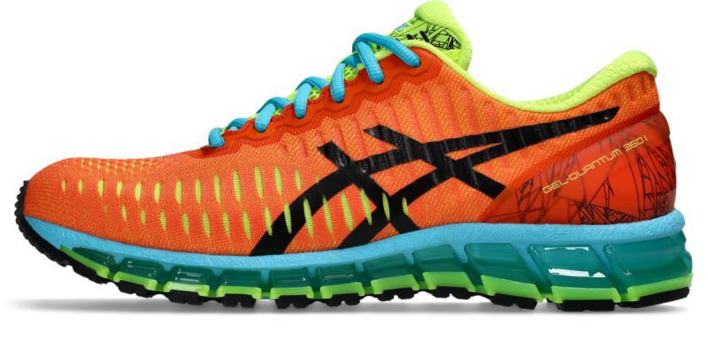 ASICS Gel-Quantum 360 I Habanero Aqua - vue profil