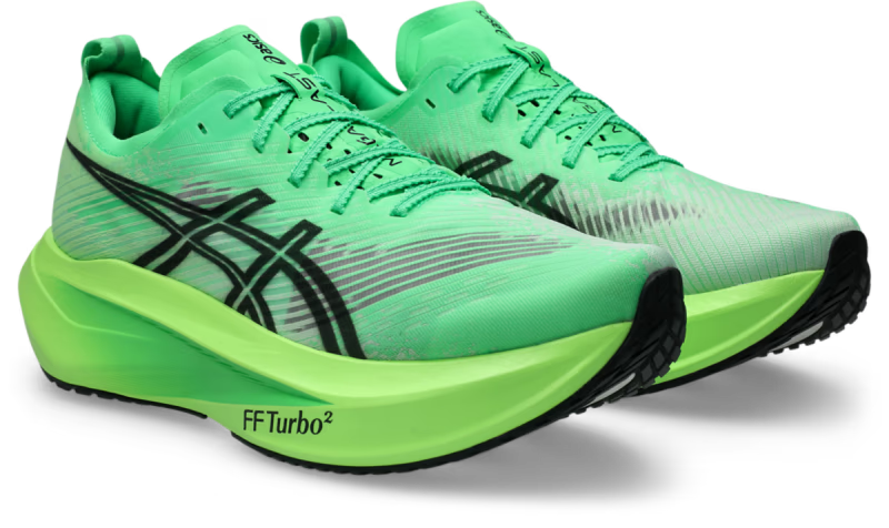 ASICS Megablast Vital Green Black - vue trois quarts avant