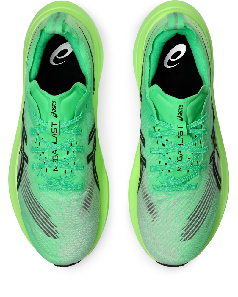 ASICS Megablast Vital Green Black - vue dessus